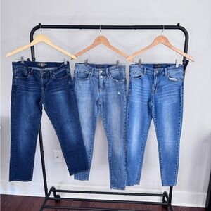 Lucky Brand Jeans! Two pair of skinny jeans and one pair of sweet cropped jeans